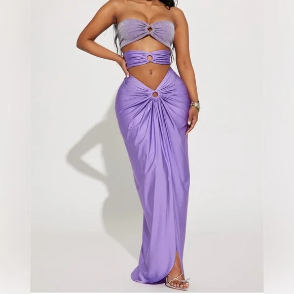 Elegant Purple Women's Skirt - Picture 1 of 1